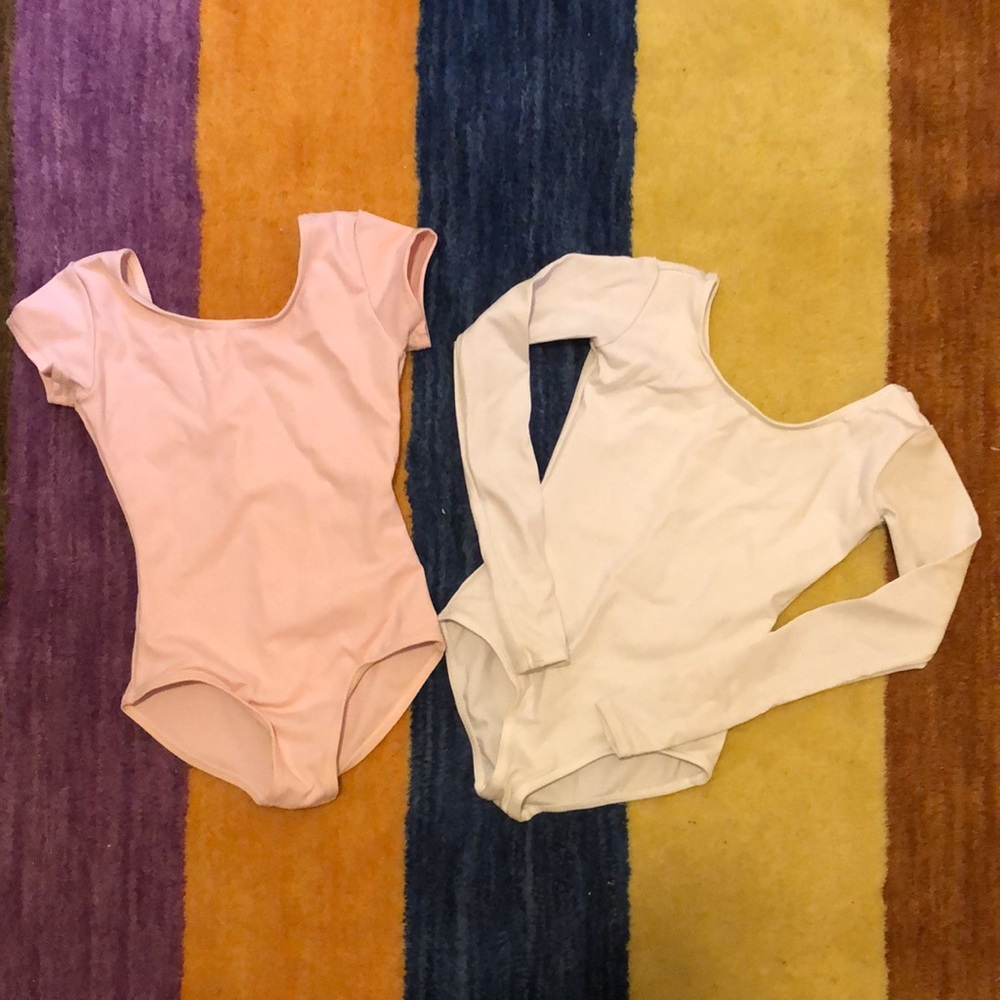 Capezio leotards long sleeve and short sleeve
